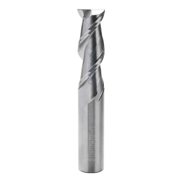 Aluminum End mill: 12mm Dia, 36mm LOC, 12mm Shank, 75mm OAL, 2 Flute, Solid Carbide, Uncoated