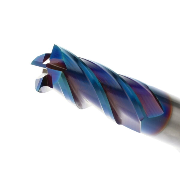 Square End mill: 12mm Dia, 30mm LOC, 75mm OAL, 4 Flute, Solid Carbide, Nano Blue Coated - Image 2