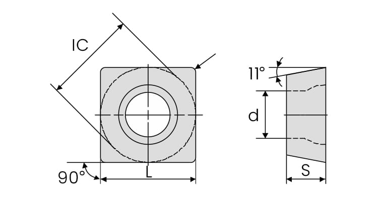 SPGT drilling insert