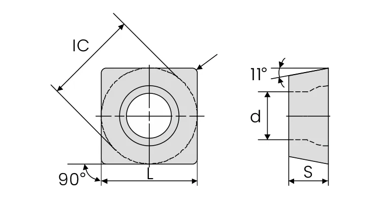 SPGT drilling insert