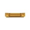Yellow CVD coated MGMN groove insert for tempered steel machining