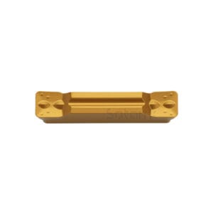 Yellow CVD coated MGMN groove insert for tempered steel machining