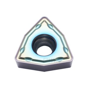 WCMX model U drill insert for nickel/chromium alloys with colorful coating
