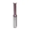 Single flute thread mill for CNC machining of stainless steel and titanium alloy