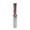Three flute thread mill for steel stainless steel titanium
