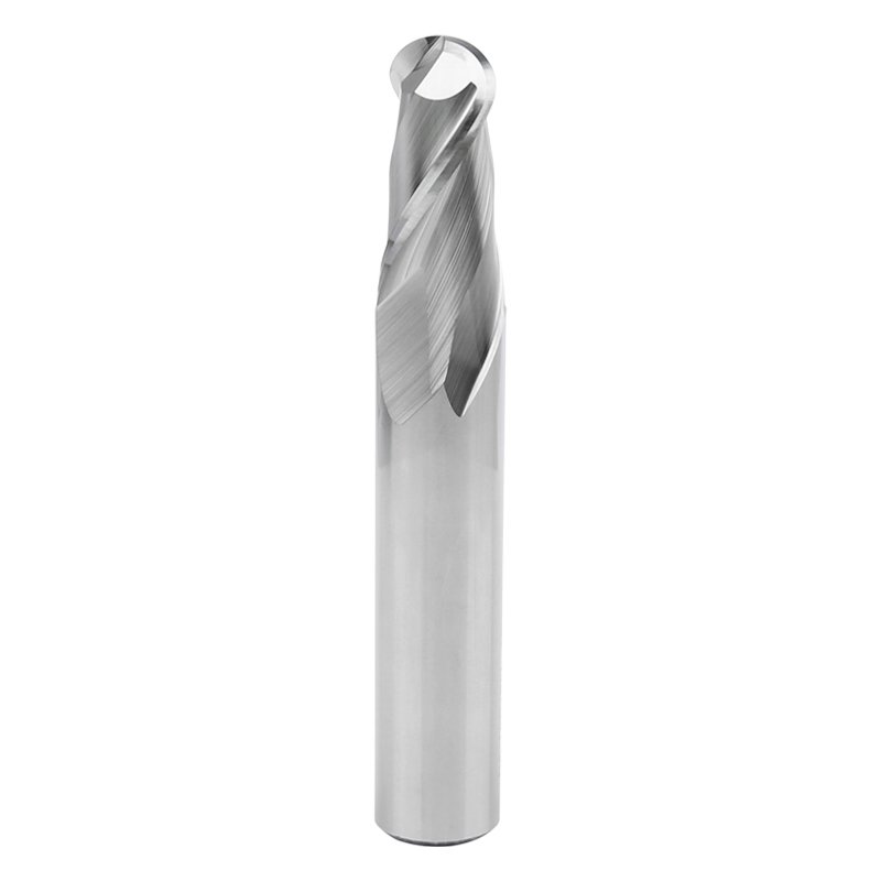 sotanik HRC55 ball nose end mill for aluminum, 2 flute uncoated solid carbide