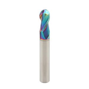 DLC coated ball nose end mill, HRC55 2 flute carbide tool