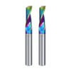 Solid carbide DLC coated single flute end mill for aluminum CNC machining