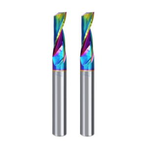 Solid carbide DLC coated single flute end mill for aluminum CNC machining
